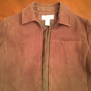 Jones Wear brown faux suede jacket